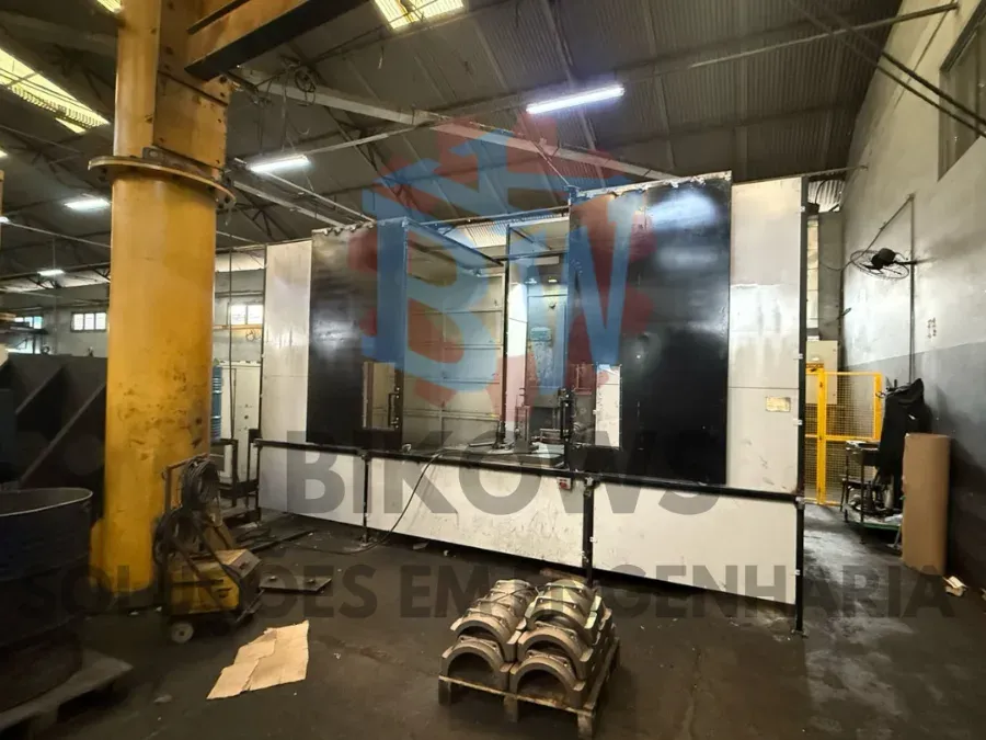 Instalação de proteção mecânica em equipamento industrial